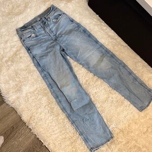 American Eagle Outfitters Women's Sky Blue Boyfriend Jeans
